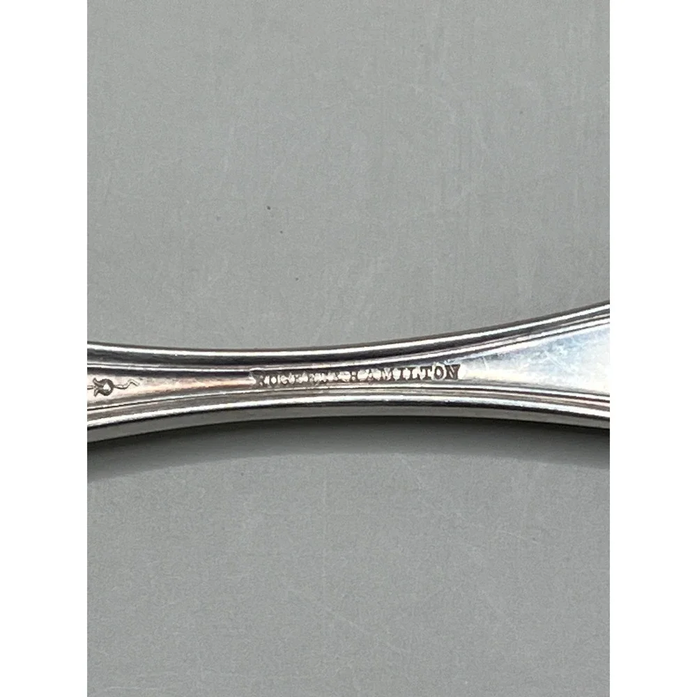 Vtg Rogers & Hamilton XII Tudor Silver Plate 9 Pc 5 Forks 4 Spoons M Monogram